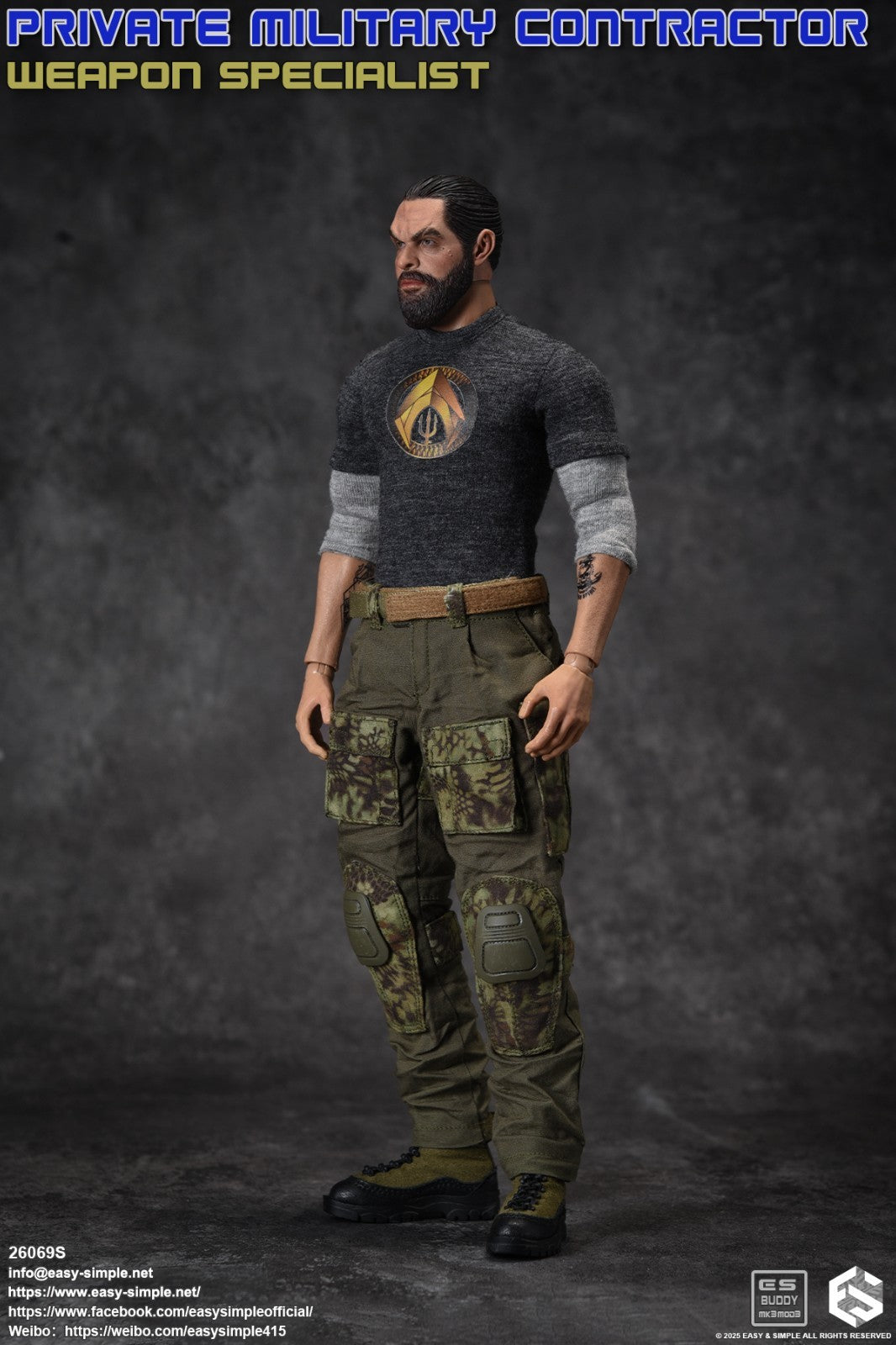 1:6 scale Easy & Simple Private Military Contractor Weapon Specialist 26069S