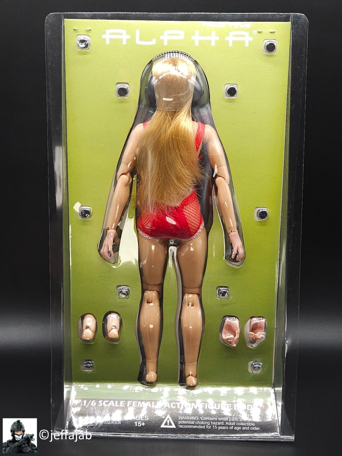 1:6 Triad Toys Alpha Caucasian Body w/ Blond Hair Head Sculpt for 12" Figures