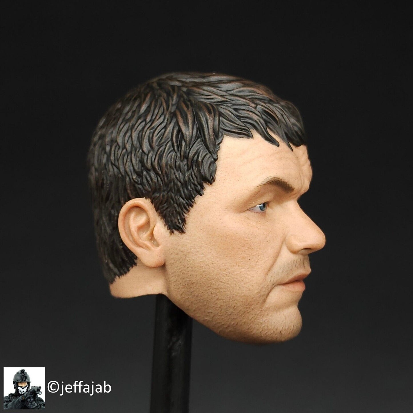 1:6 Easy & Simple Russian FSB Spetsnaz ALPHA Male Head Sculpt for 12" Figures