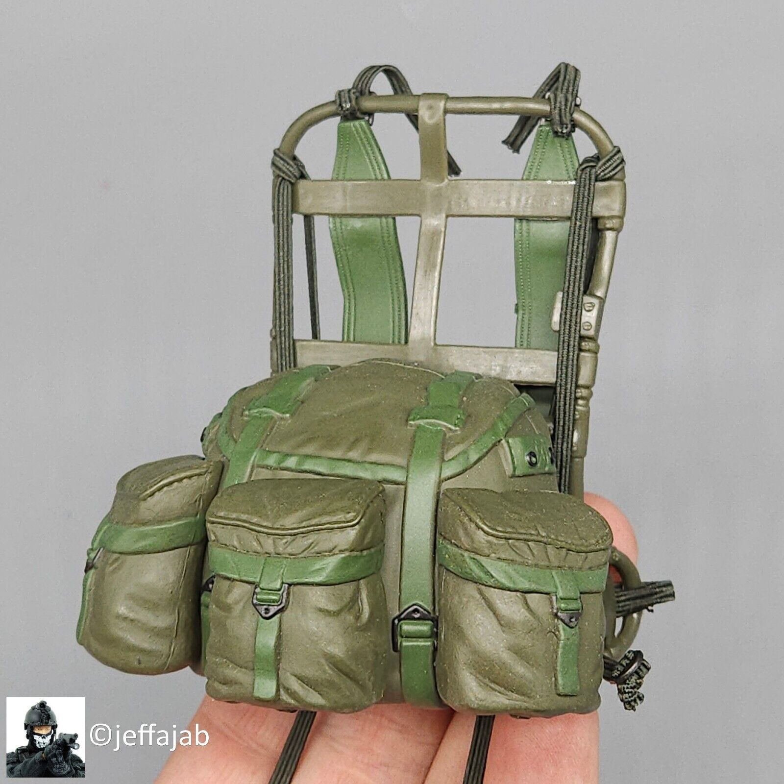 1:6 SOTW Vietnam US Rucksack Backpack & Frame (Plastic) for 12" Figures