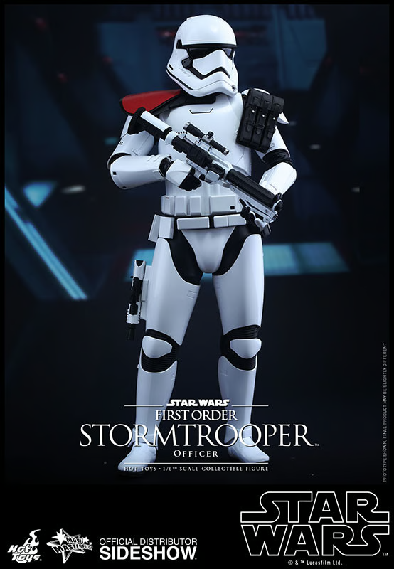 1:6 scale Hot Toys Star Wars First Order Stormtrooper Officer 12" Figure MMS334