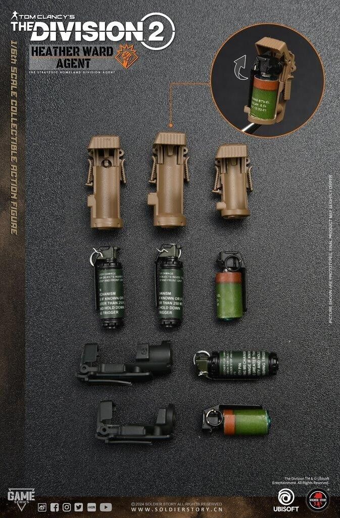 1:6 Soldier Story The Division 2 Agent Heather Ward Flare Gun Ammo Mag Pouch