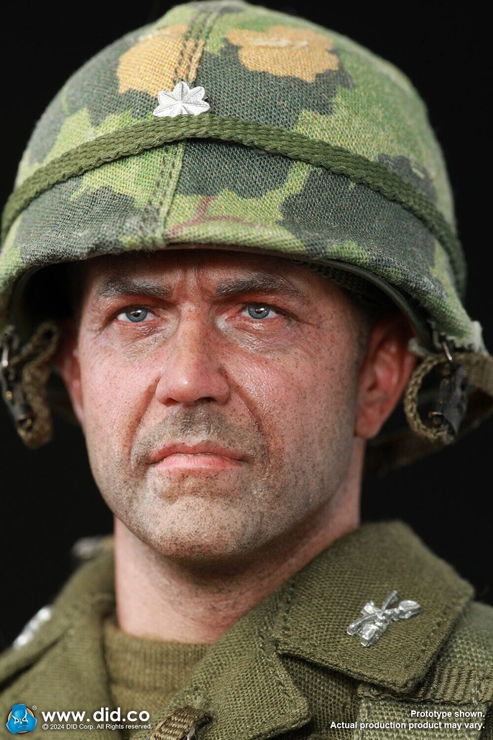 1:6 scale DiD Vietnam War US Army Lt Col Moore Male Head Sculpt
