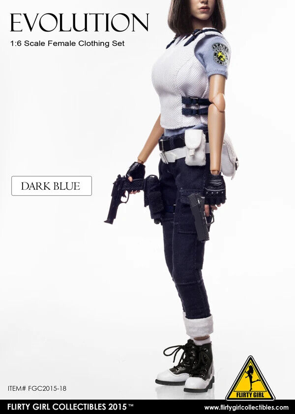 1:6 Flirty Girl Evolution Female Blue Holster for 12" Figures