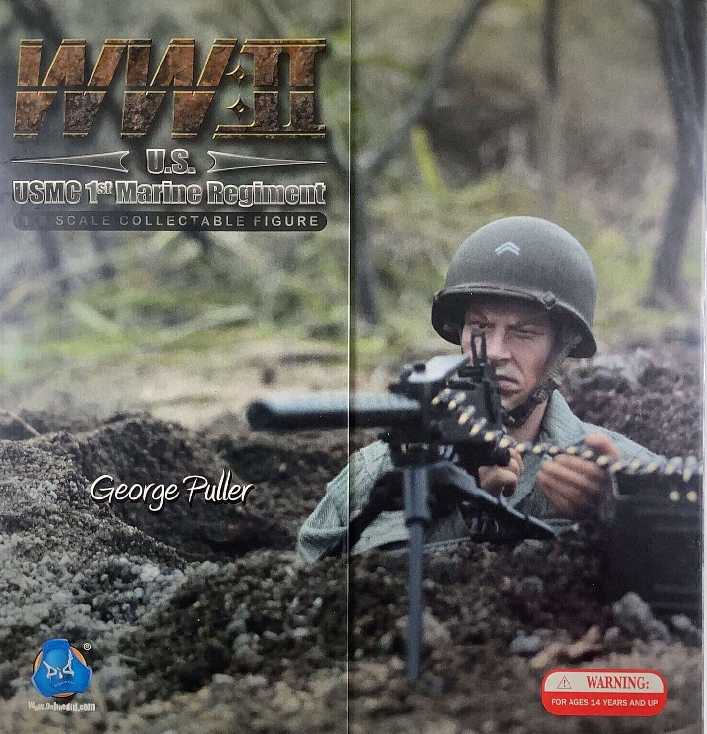 1:6 scale DiD WWII USMC George Puller Green Uniform READ NOTES for 12" Figures