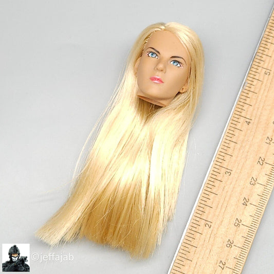 1:6 scale BBI Cy Girl Female Long Blond Hair Head Sculpt for 12" Figures Takara