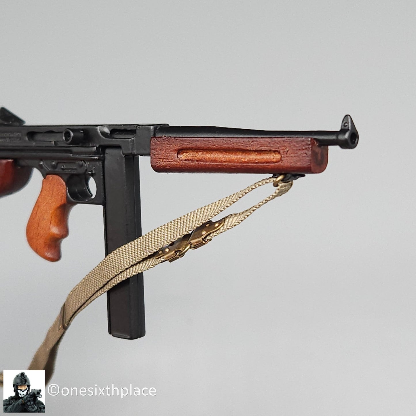 1:6 Facepool WWII USMC Snafu Thompson SMG (Wood & Metal) for 12" Figures