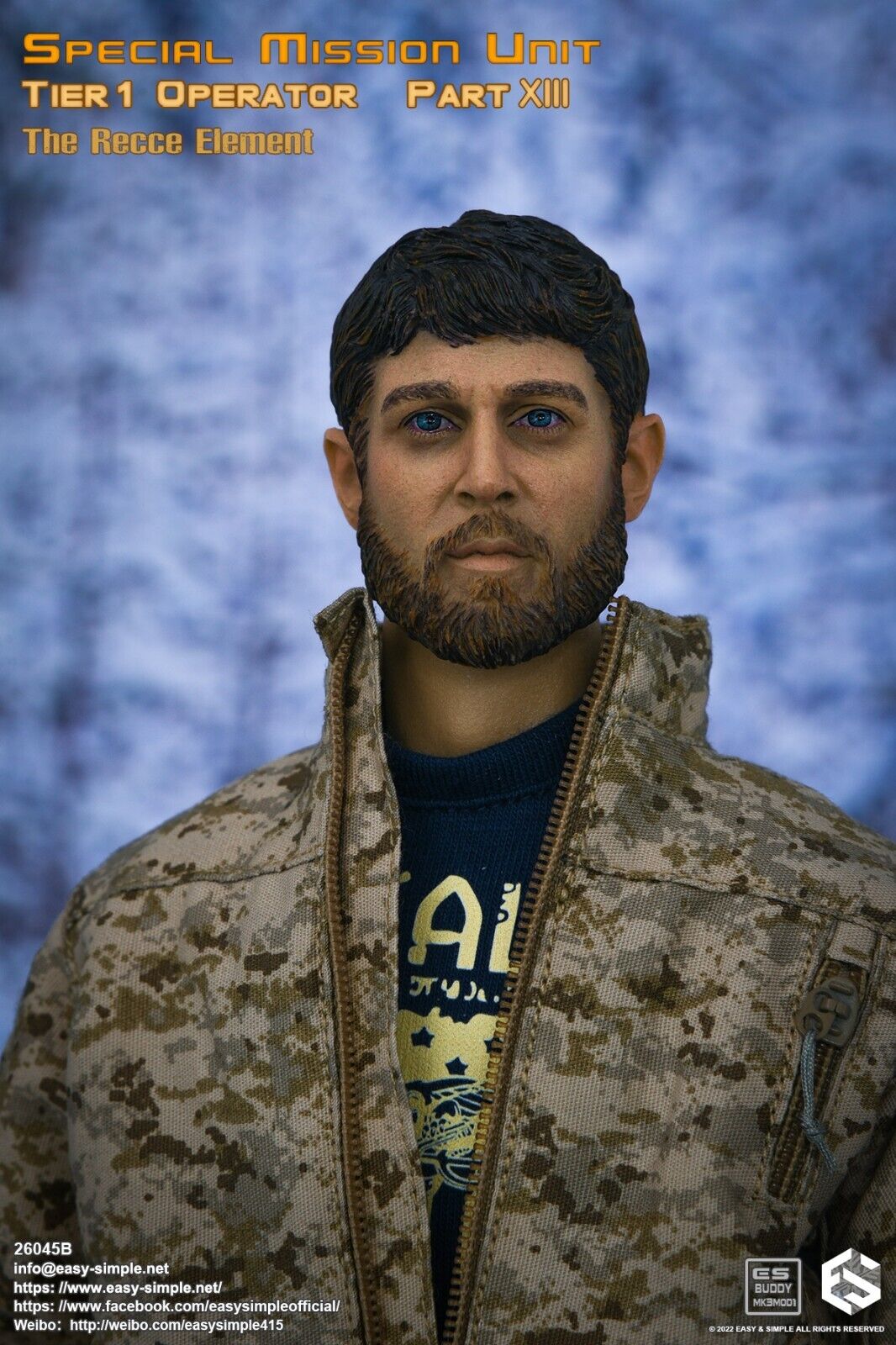 1:6 Easy & Simple SMU Tier 1 Operator Pt XIII Recce Element B 12" Figure 26045B