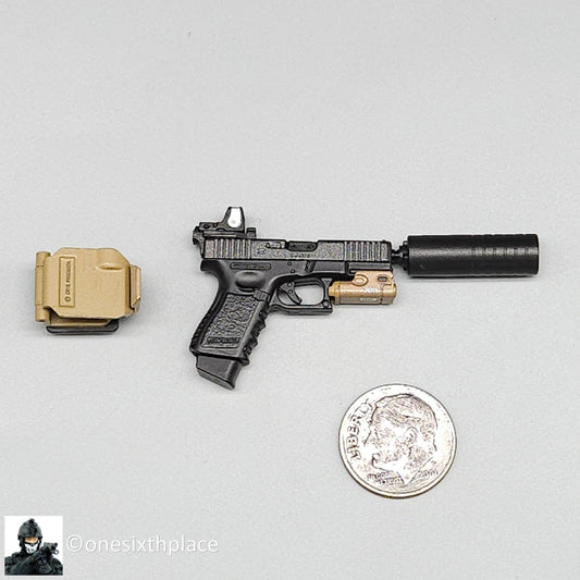 1:6 scale Easy & Simple Coalition Forces G19 Pistol w/ Holster 26065RA