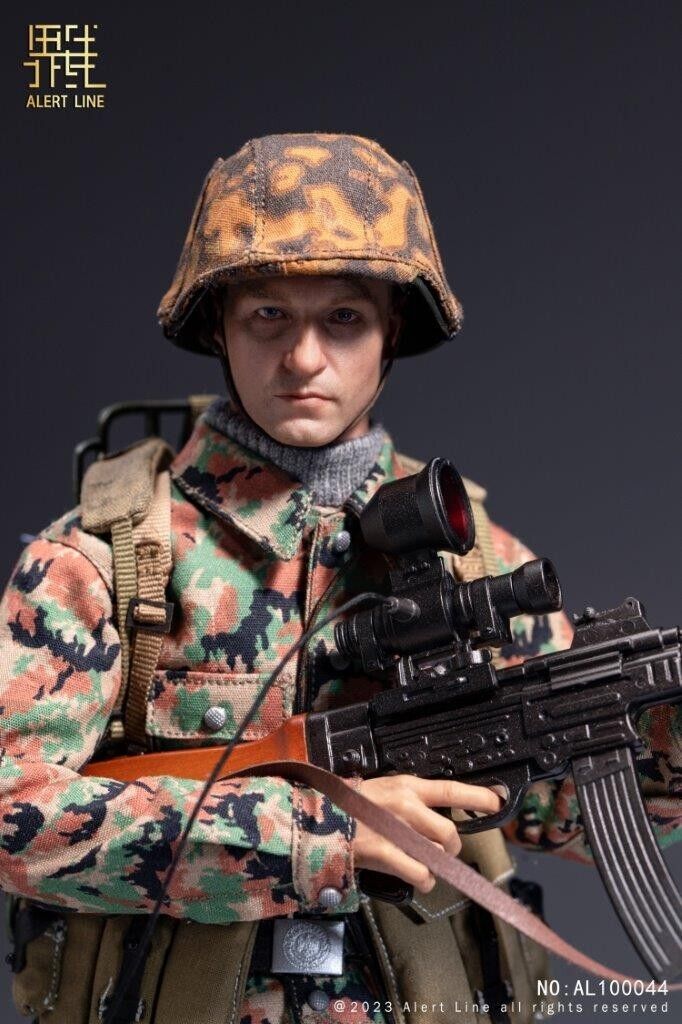 1:6 scale Alert Line WWII German Waffen SS Soldier 12" Figure 100044