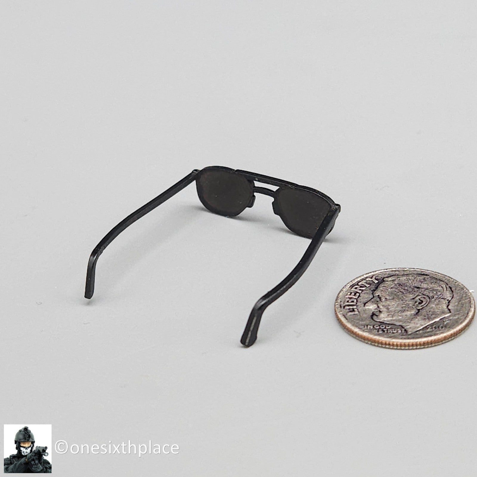 1:6 scale Dragon CIA Agent Jones Black Sunglasses for 12" Figures