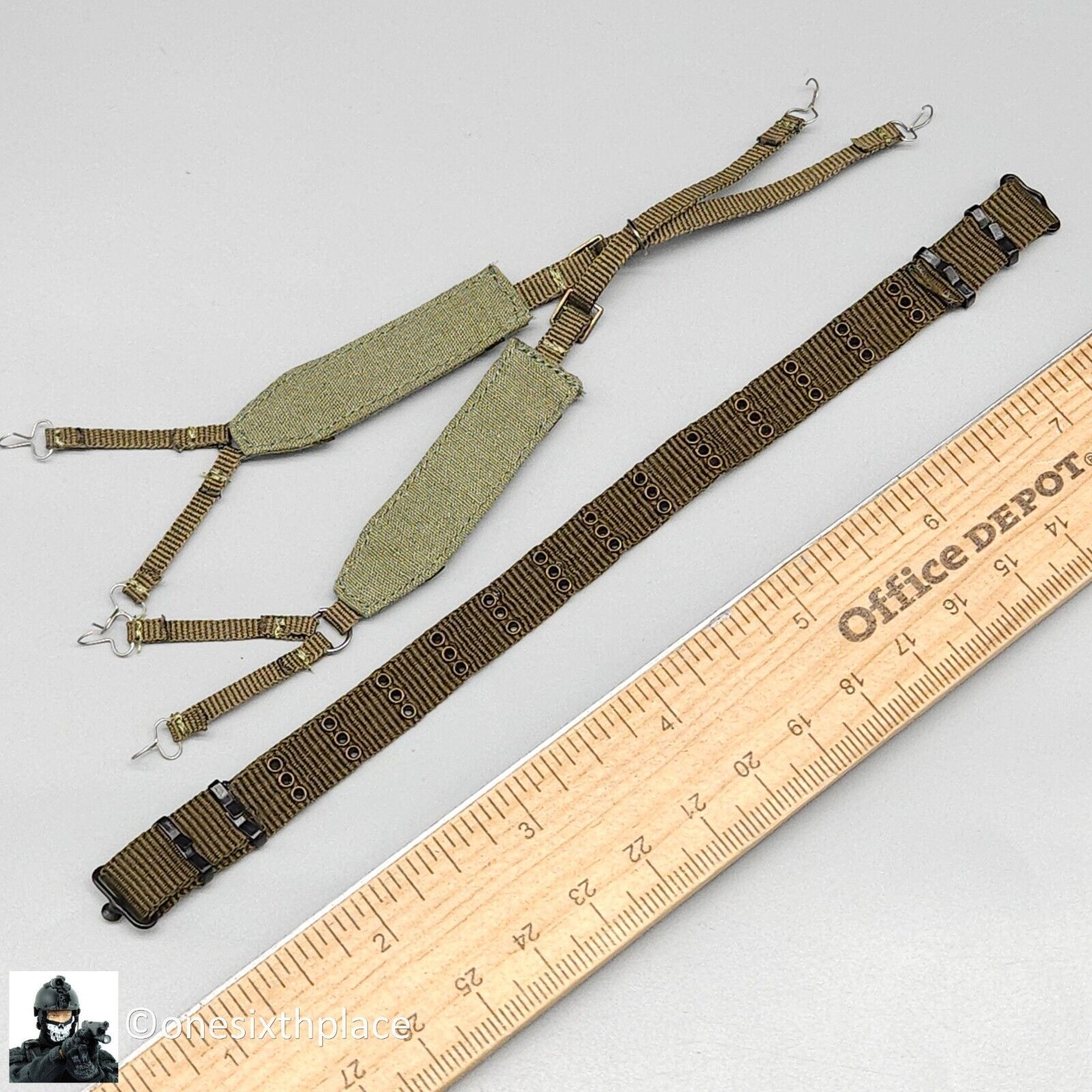 1:6 QO Toys Vietnam US Army Corpsman M56 Belt & Suspenders for 12" Figures