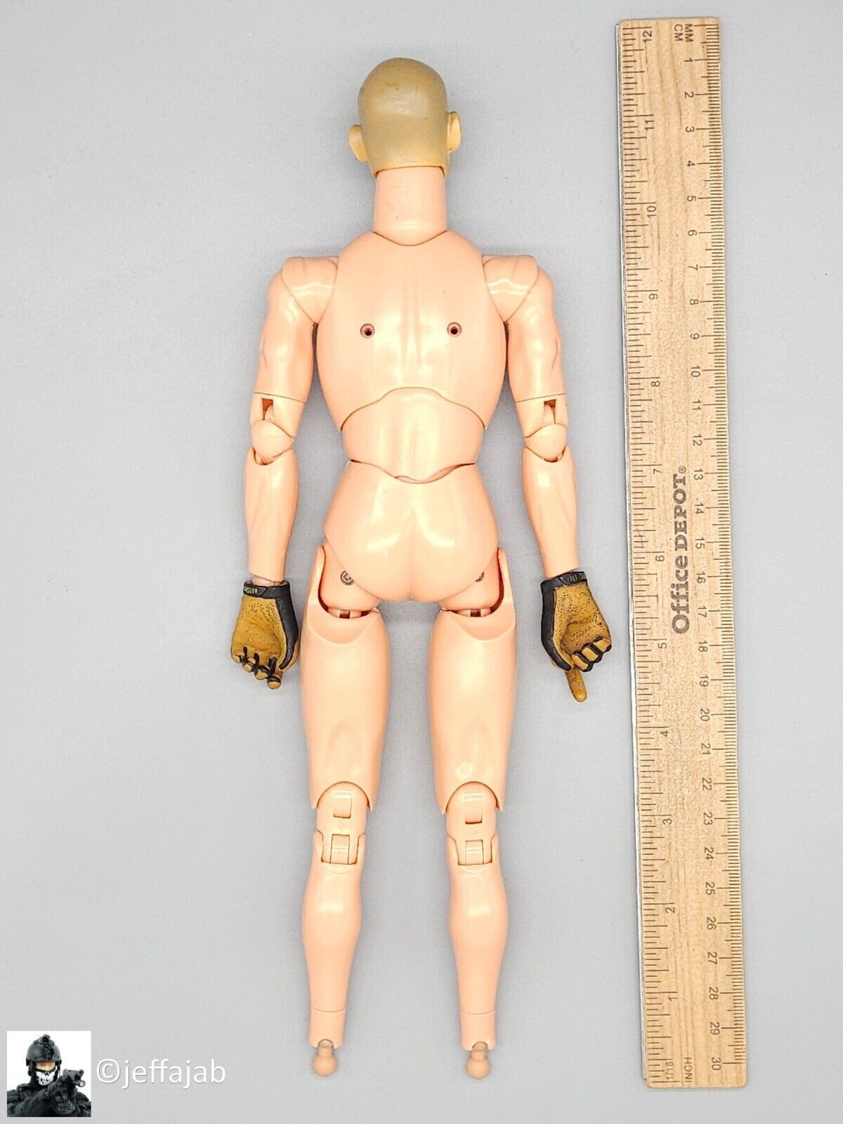 1:6 scale MiL Crye Warriors Spanky Body w/ Head and Gloves READ NOTES 12" Figure