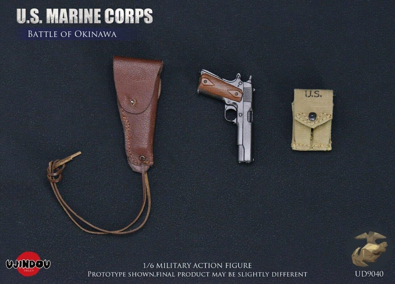 1:6 scale Ujindou WWII US Marine Corps in Okinawa Pistol Ammo Pouch 12" Figures