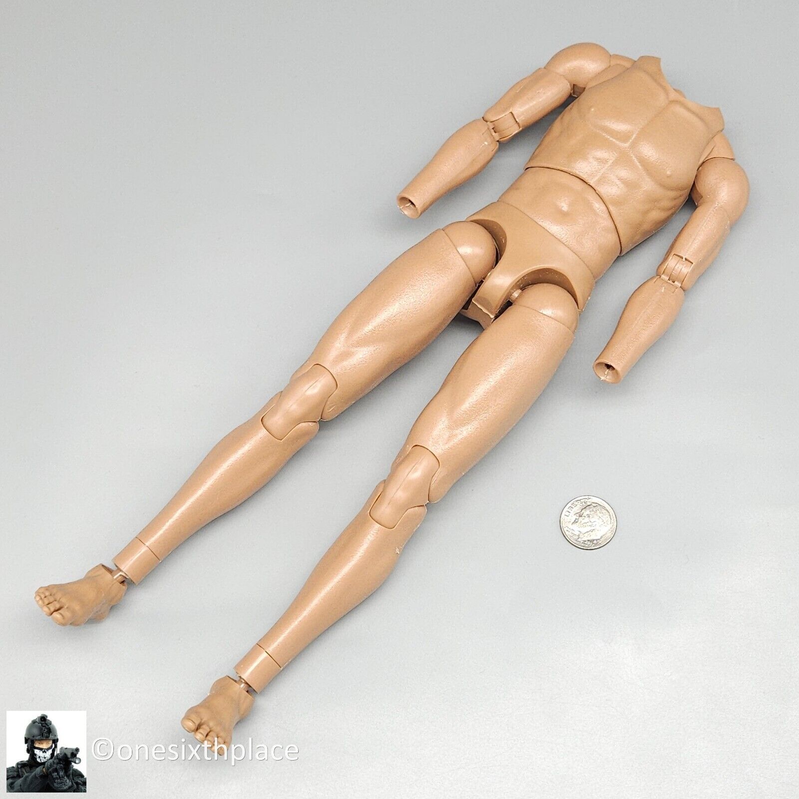 1:6 scale Ujindou WWII US Armored Infantryman Male Nude Body for 12" Figures