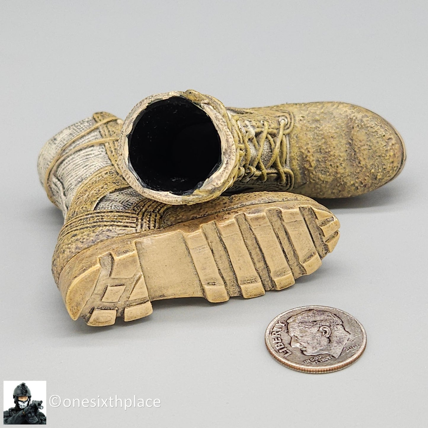 1:6 scale BBI Australian SASR Sean Bannon Tan Combat Boots for 12" Figures