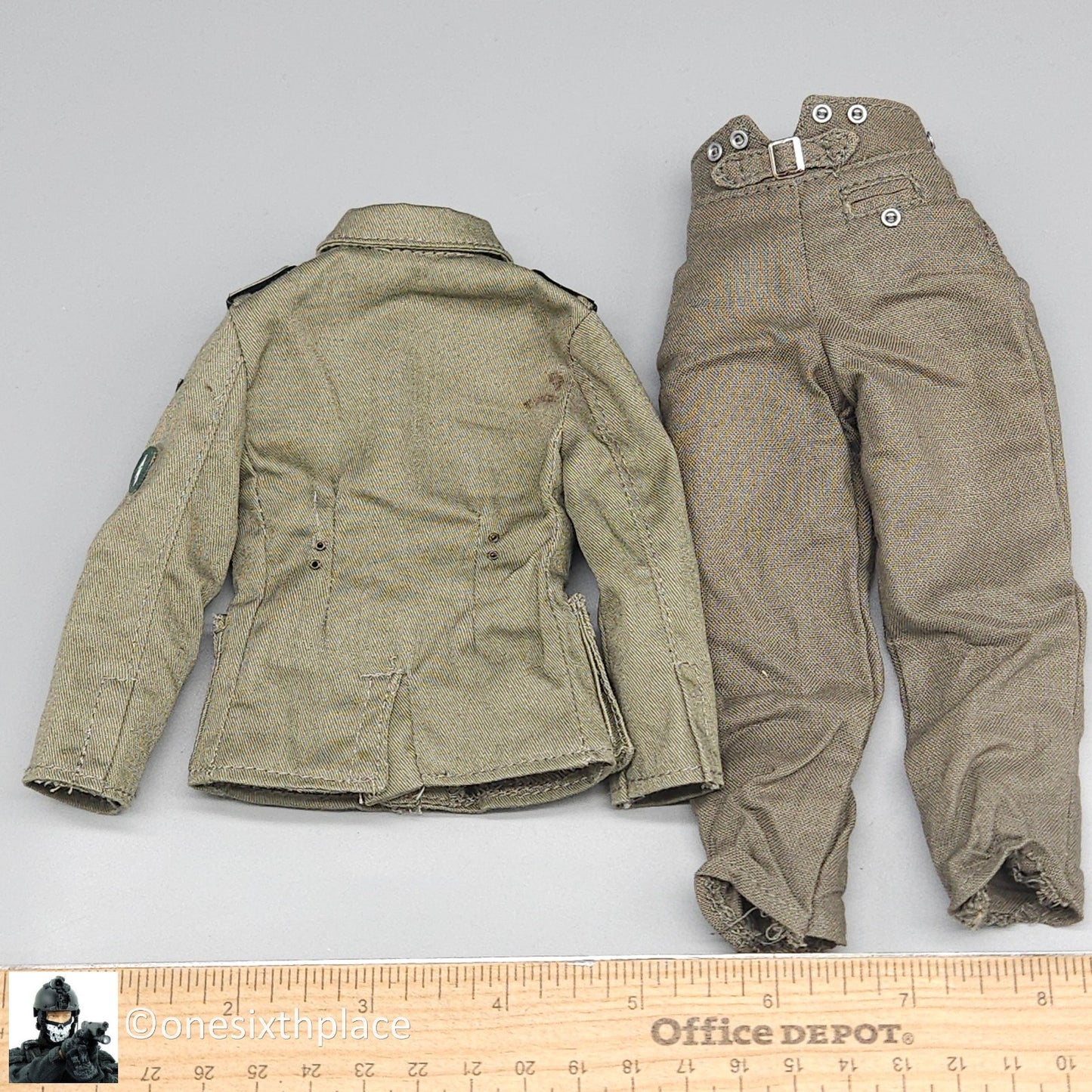 1:6 scale Dragon WWII German SS Sturmmann Uniform Tunic & Pants 12" Figures