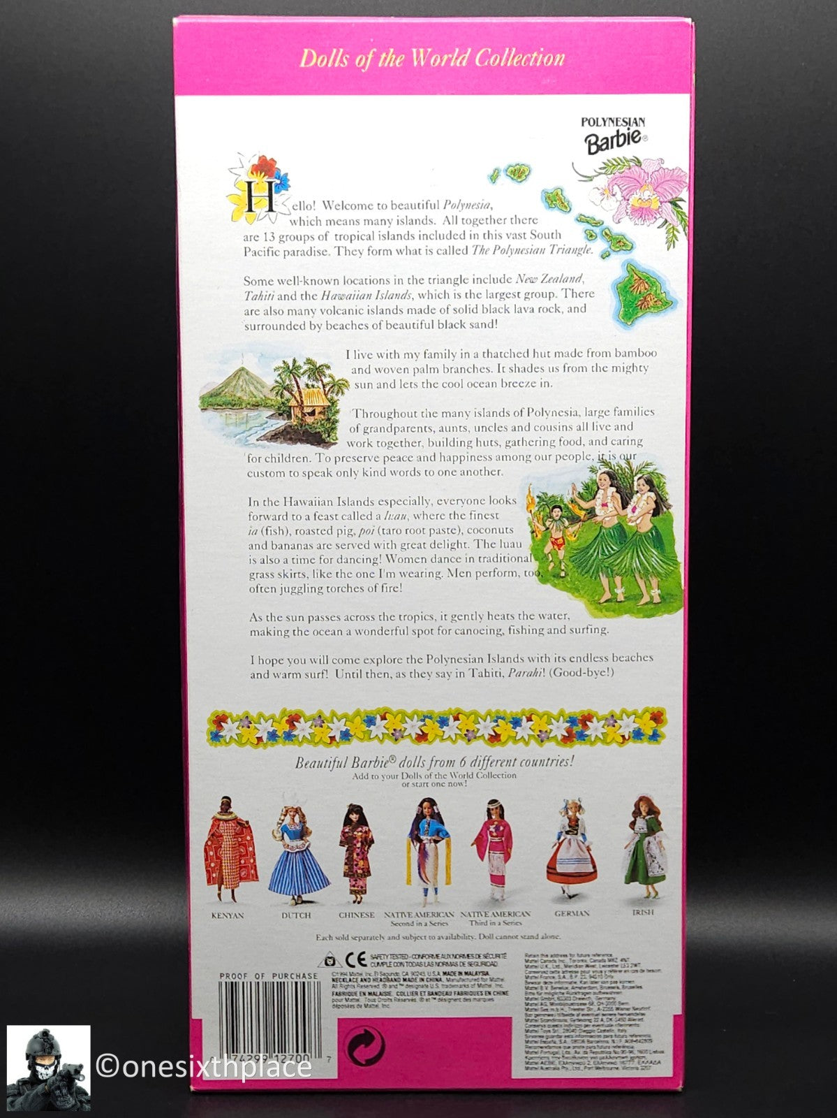 1:6 Mattel Polynesian Barbie Special Edition 11" Doll Figure 1994 12700