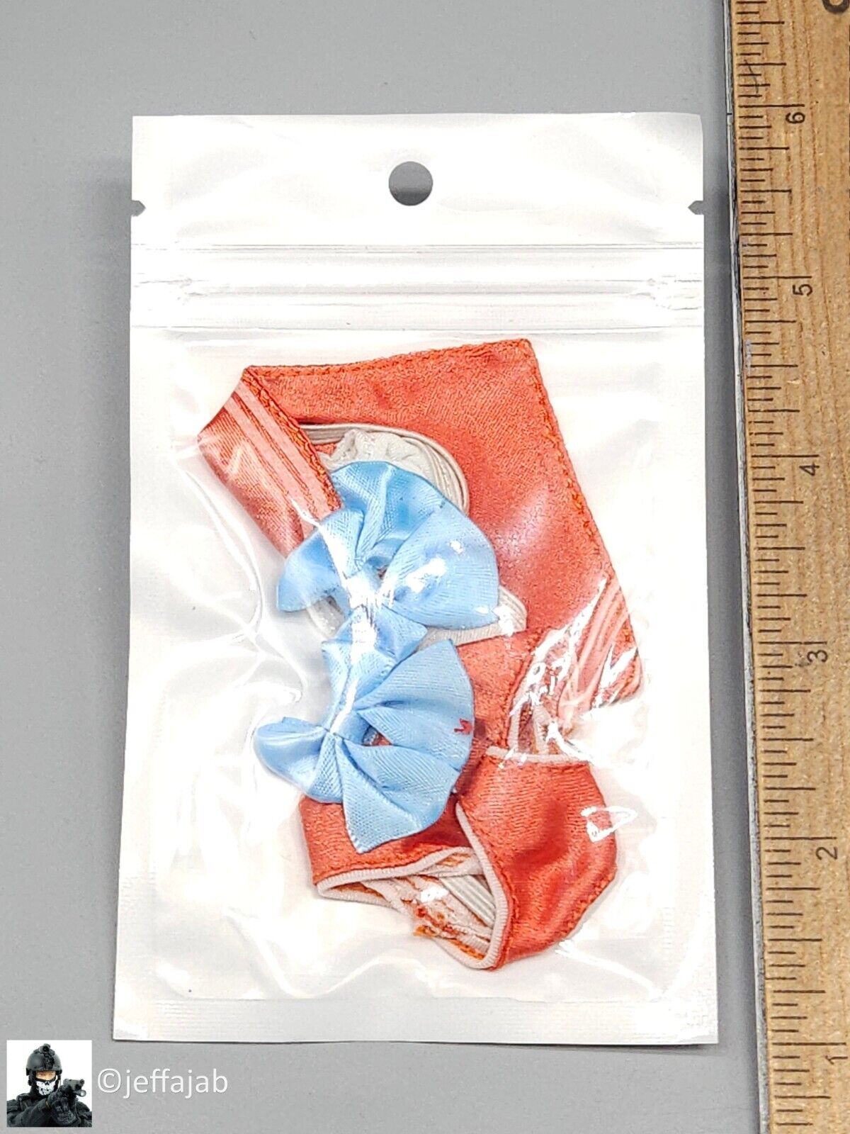 1:6 Flirty Girl New Moon Orange Female Lingerie Set for 12" Figures