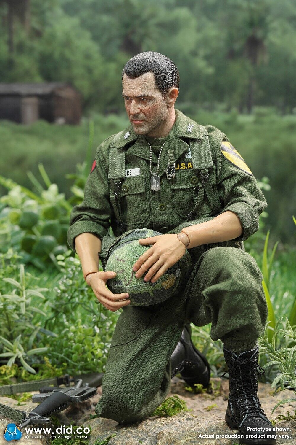 1:6 scale DiD Vietnam War US Army Lt Col Moore Male Head Sculpt
