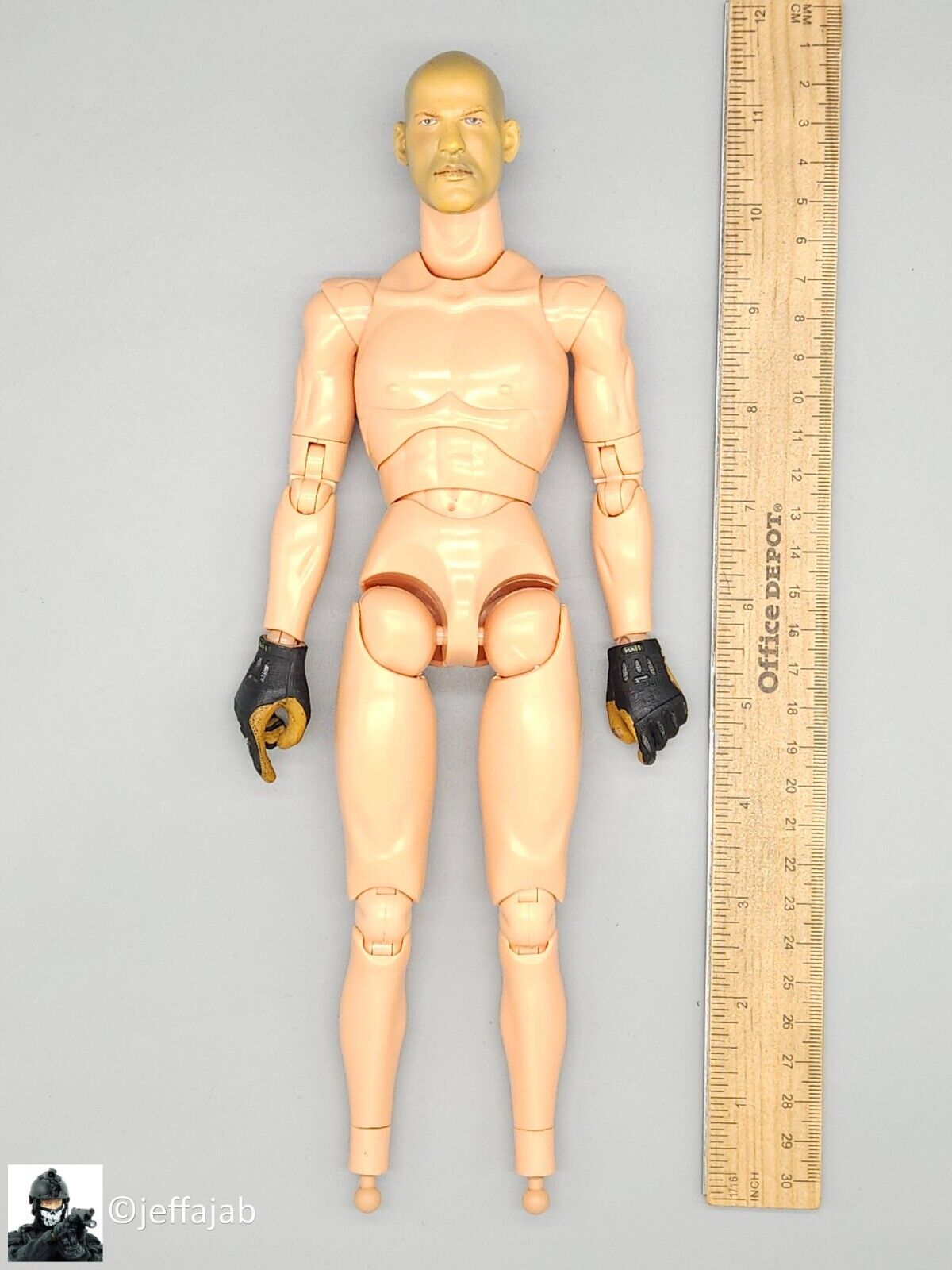 1:6 scale MiL Crye Warriors Spanky Body w/ Head and Gloves READ NOTES 12" Figure