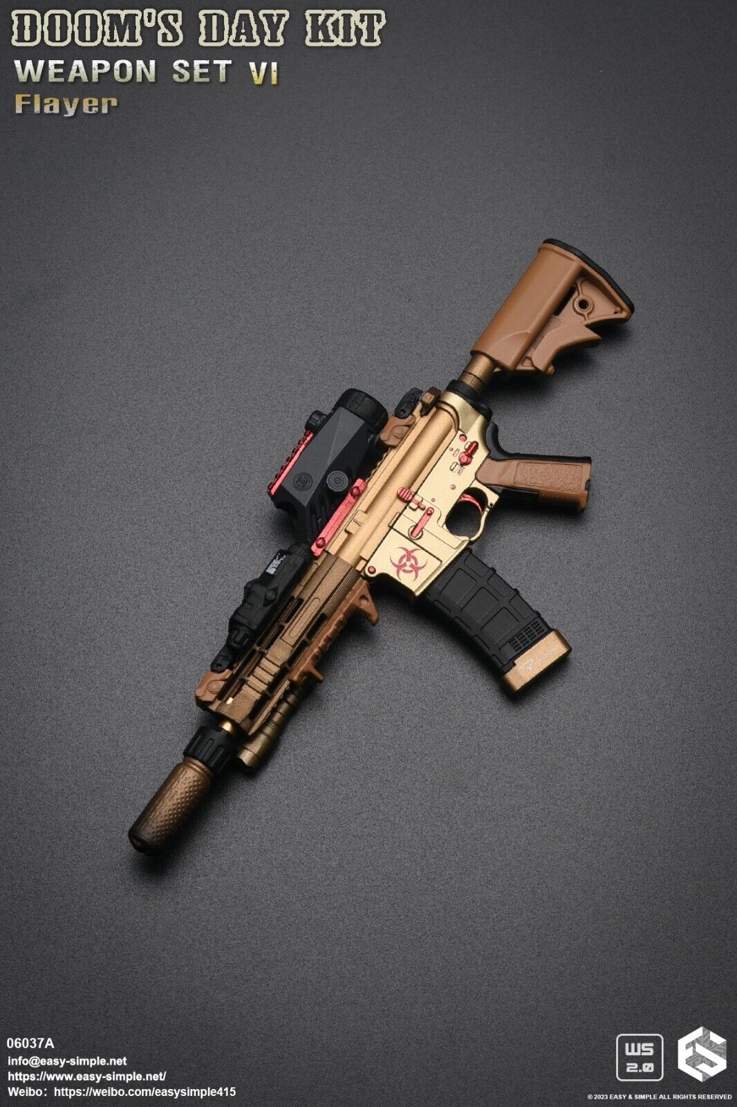 1:6 scale Easy & Simple Doom's Day Kit Weapon Set VI Ver A Flayer 06037A