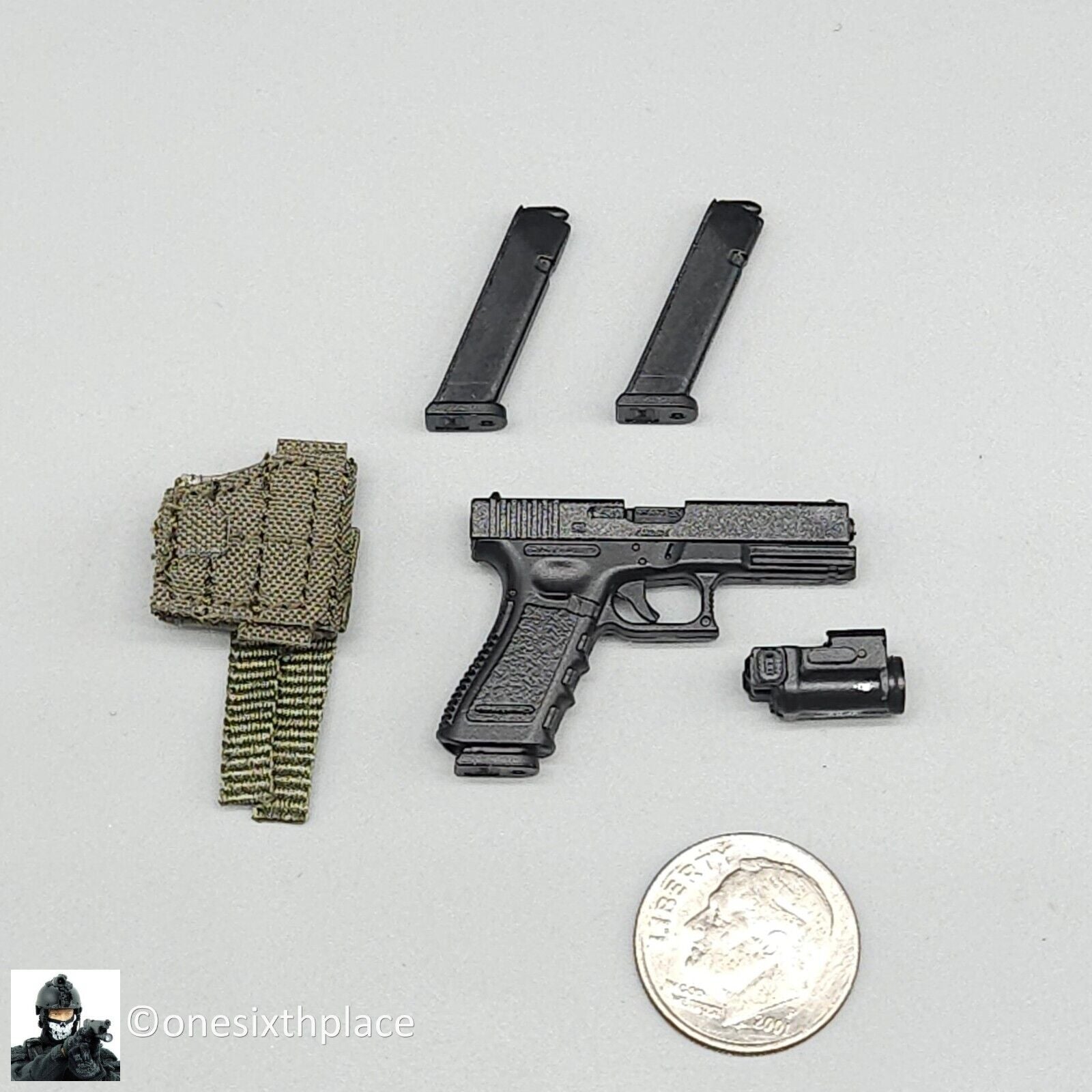 1:6 scale Easy & Simple Russian Rapid Response Unit SOBR Pistol w/ Holster