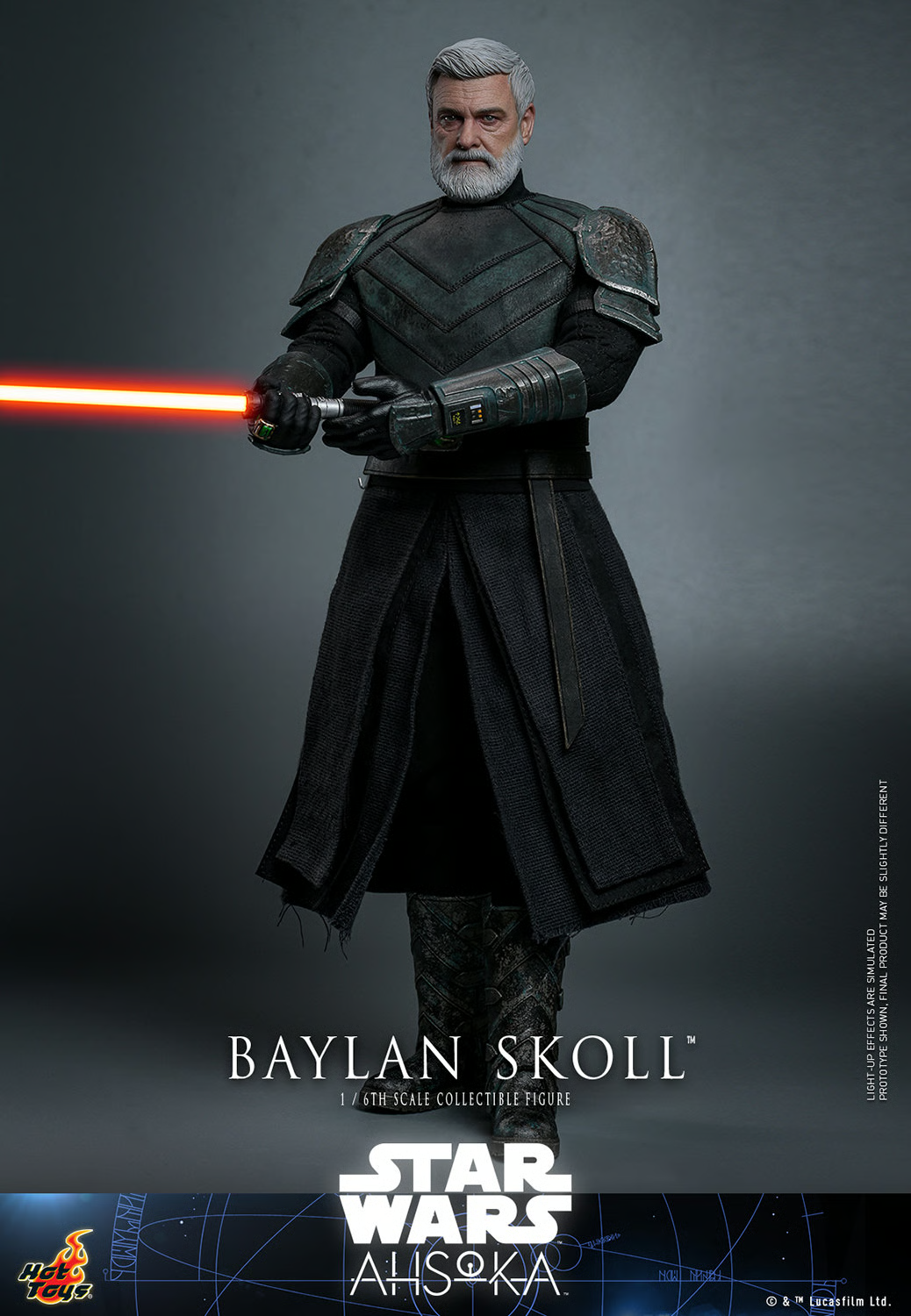1:6 scale Hot Toys Star Wars Ahsoka Baylan Skoll 12" Action Figure TMS125