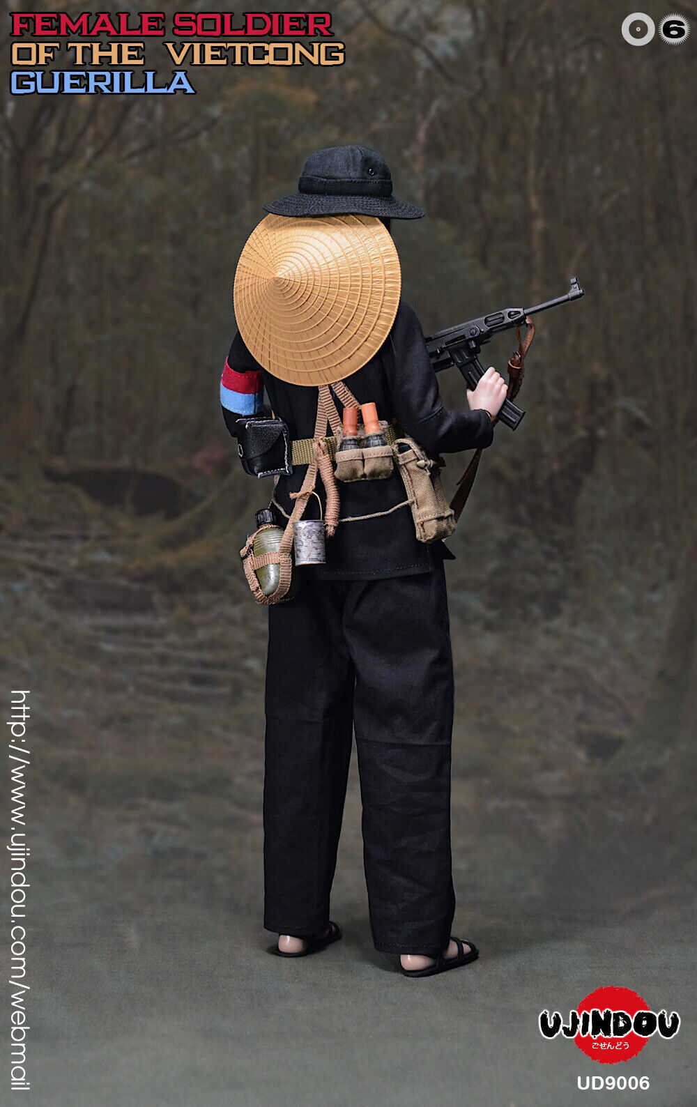 1:6 Ujindou Female Viet Cong Guerilla Booby Trap Set 12" GI Joe Vietnam NVA