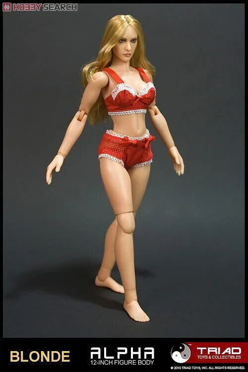 1:6 Triad Toys Caucasian Alpha Female Blond Hair Head Sculpt for 12" Figures