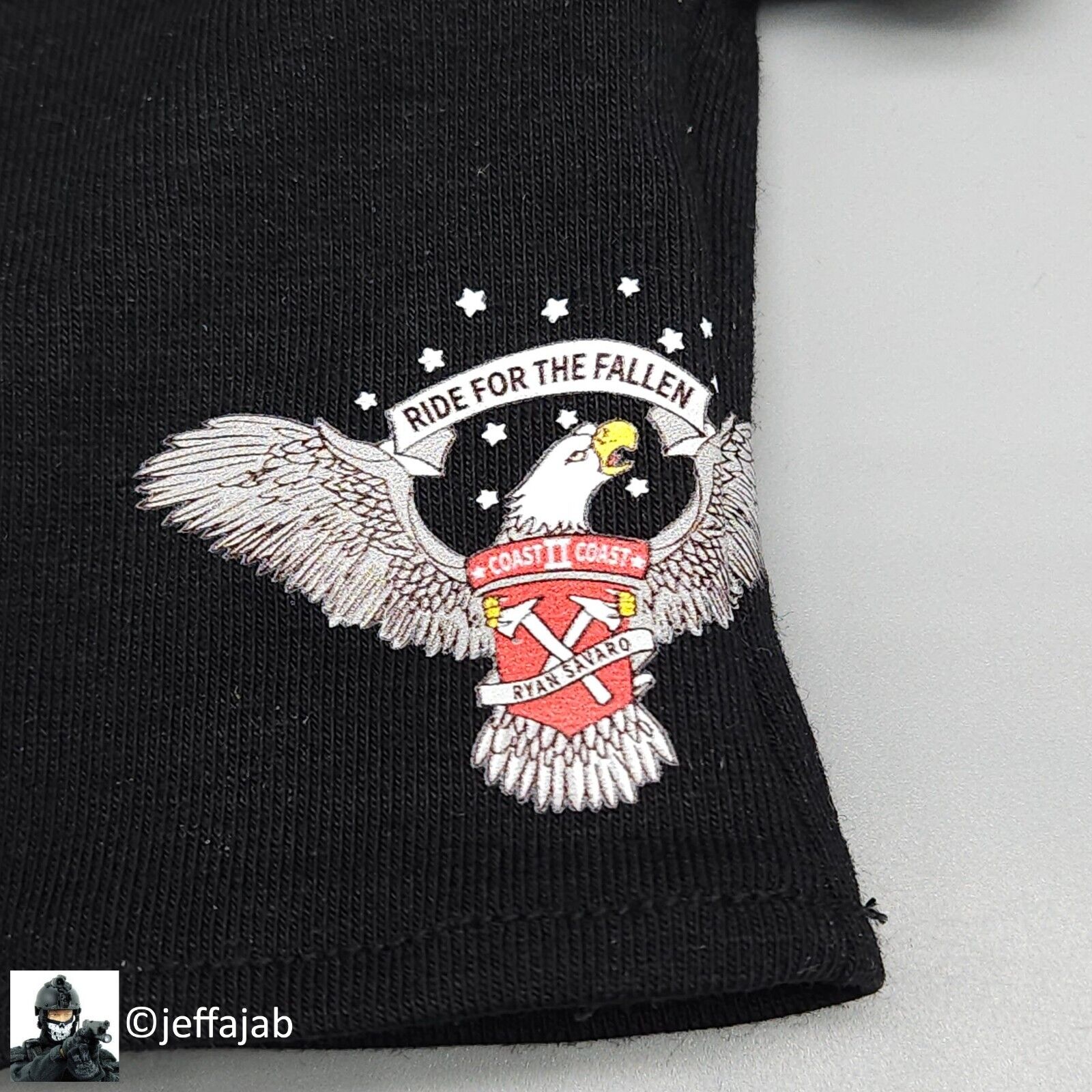 1:6 Easy & Simple Delta Force Chronology 2016 Mens Black T-Shirt for 12" Figures