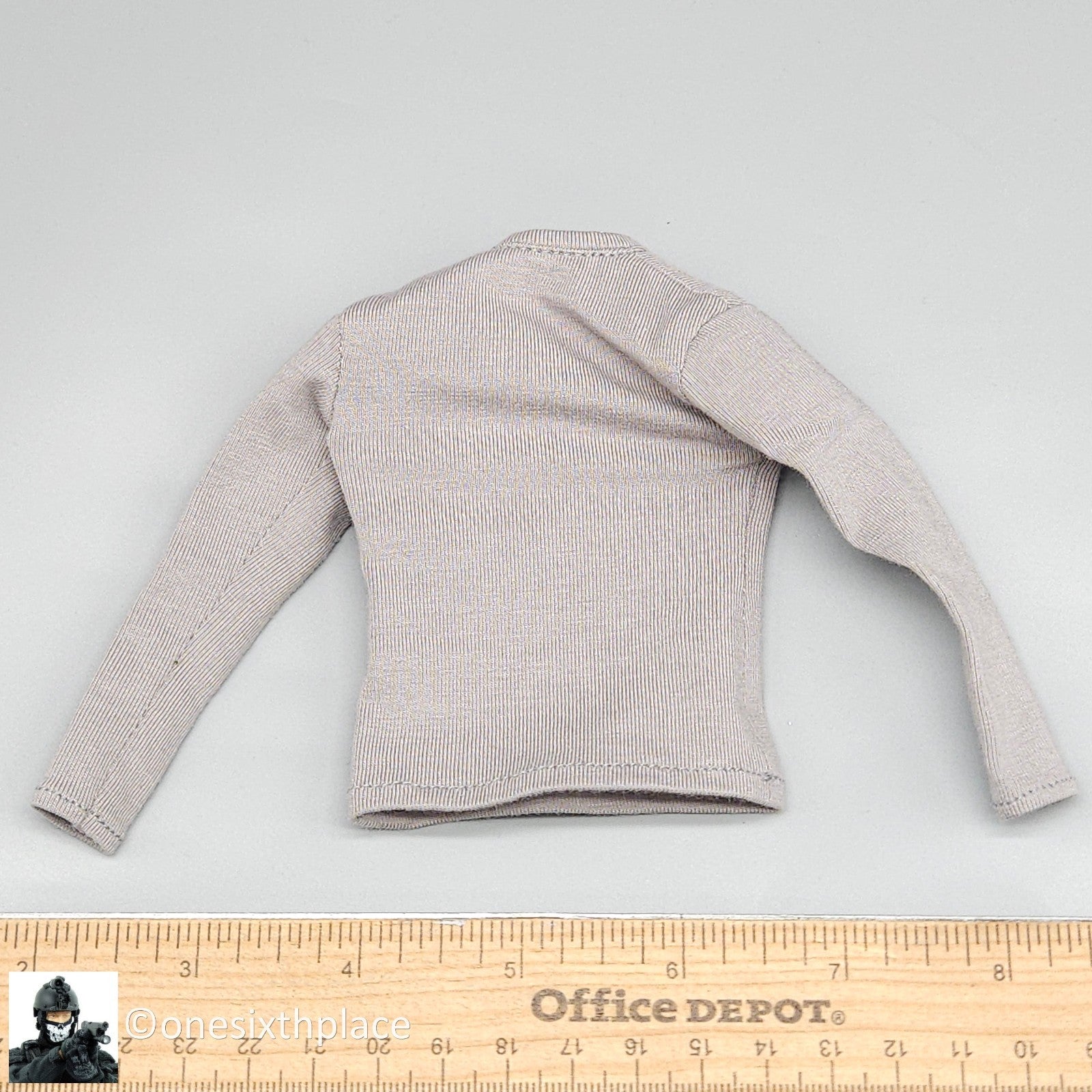1:6 scale DamToys Leon Kennedy Mens Long Sleeve Gray Shirt w/Padding