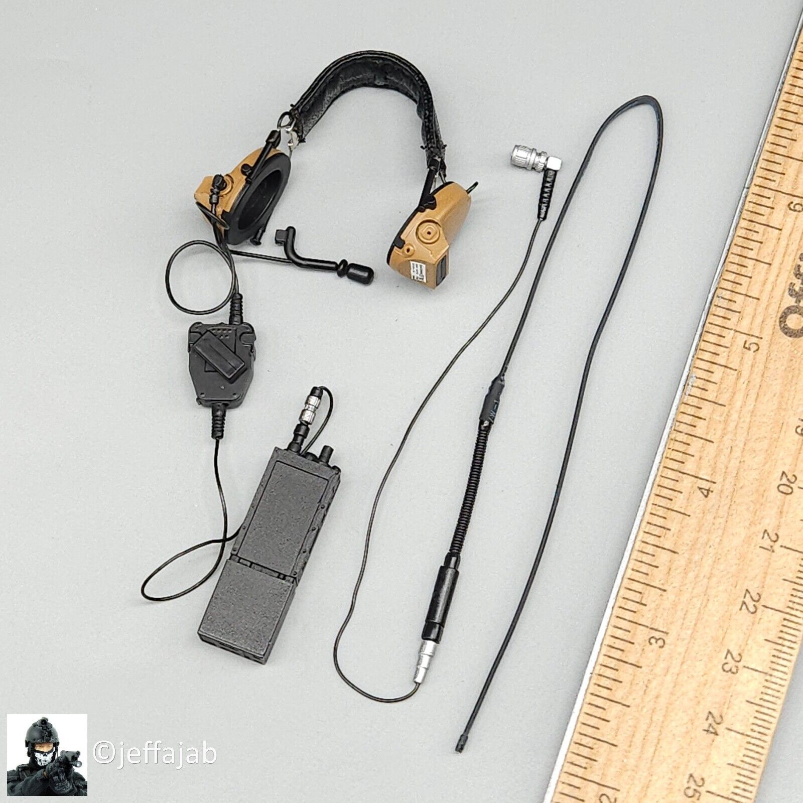 1:6 scale Easy & Simple USMC 26th MEU Radio w/ Headset for 12" Figures