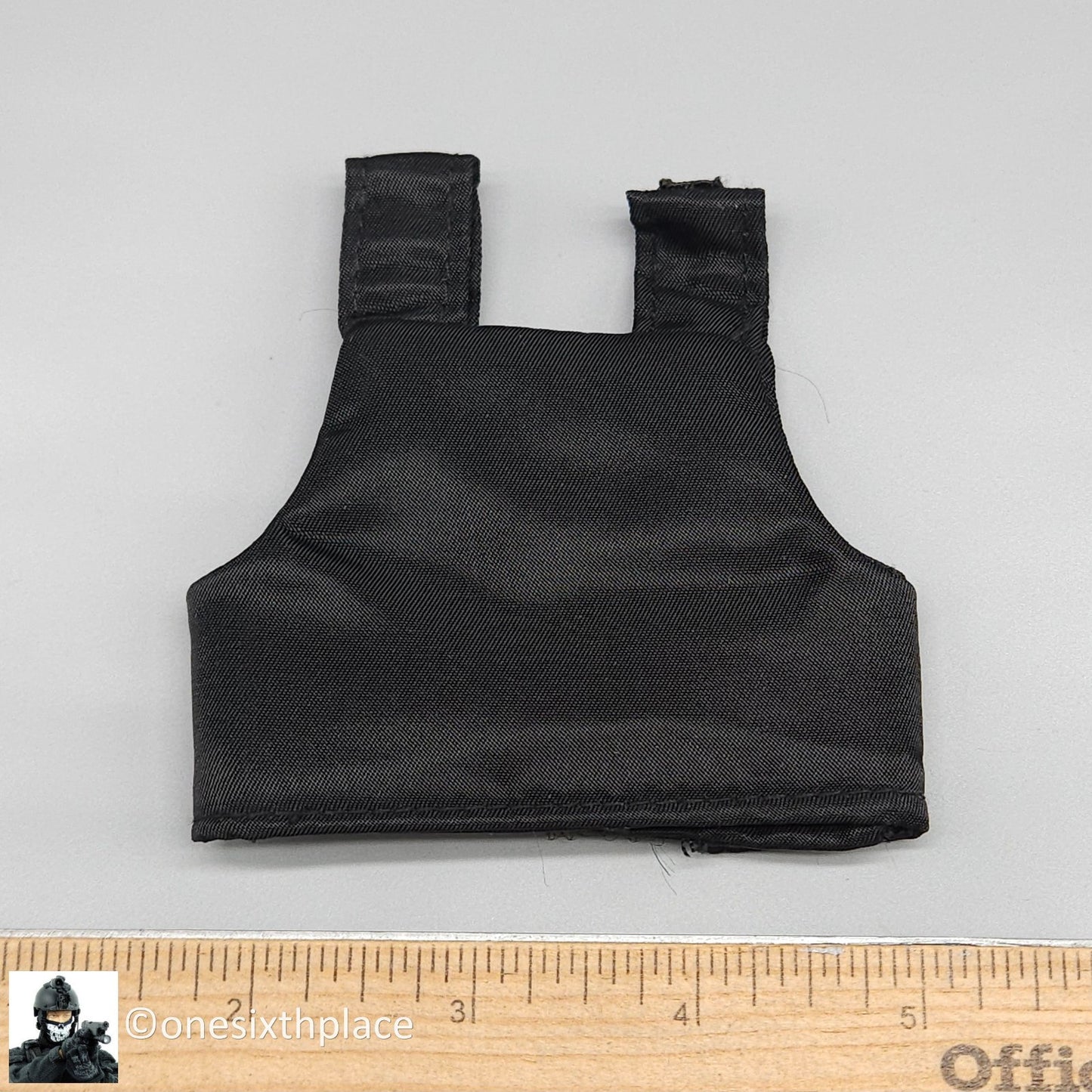 1:6 scale BBI Mens Black Body Armor Vest for 12" Figures