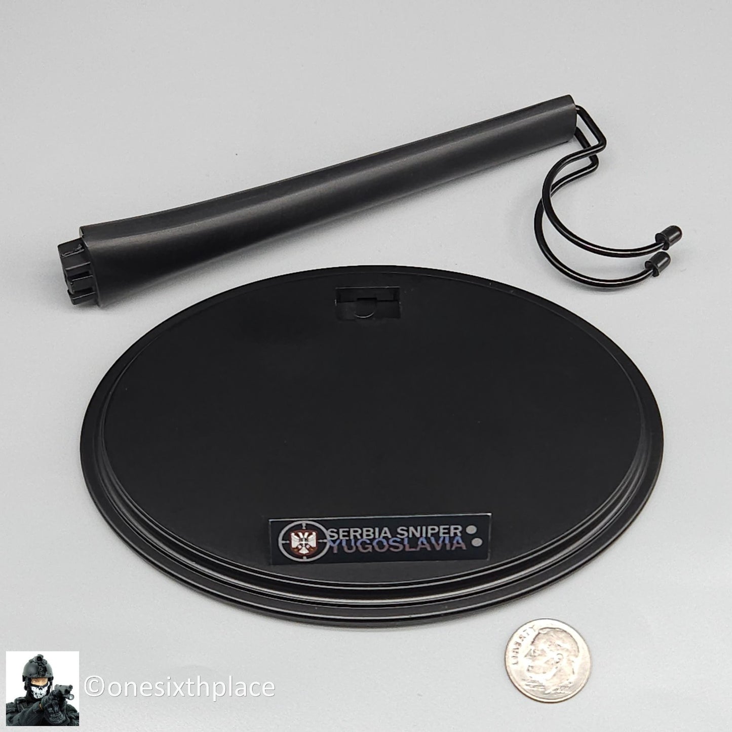 1:6 scale Flagset Serbia Sniper Display Stand Base for 12" Figures