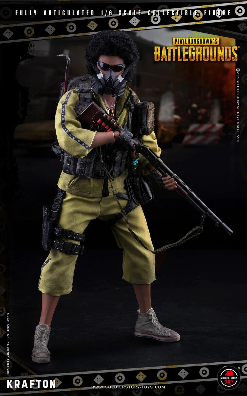 1:6 scale Soldier Story PUBG Battlegrounds ACU Backpack (Weathered) 12" Figures