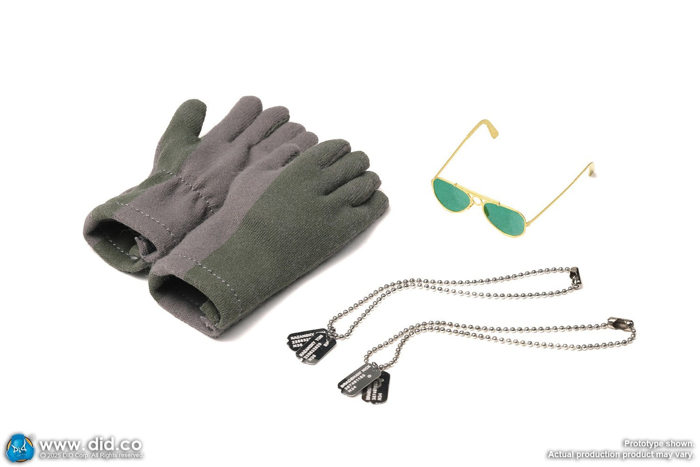 1:6 DID US Navy F-14 Pilot Tom & Nick Nomex Gloves for 12" Figures