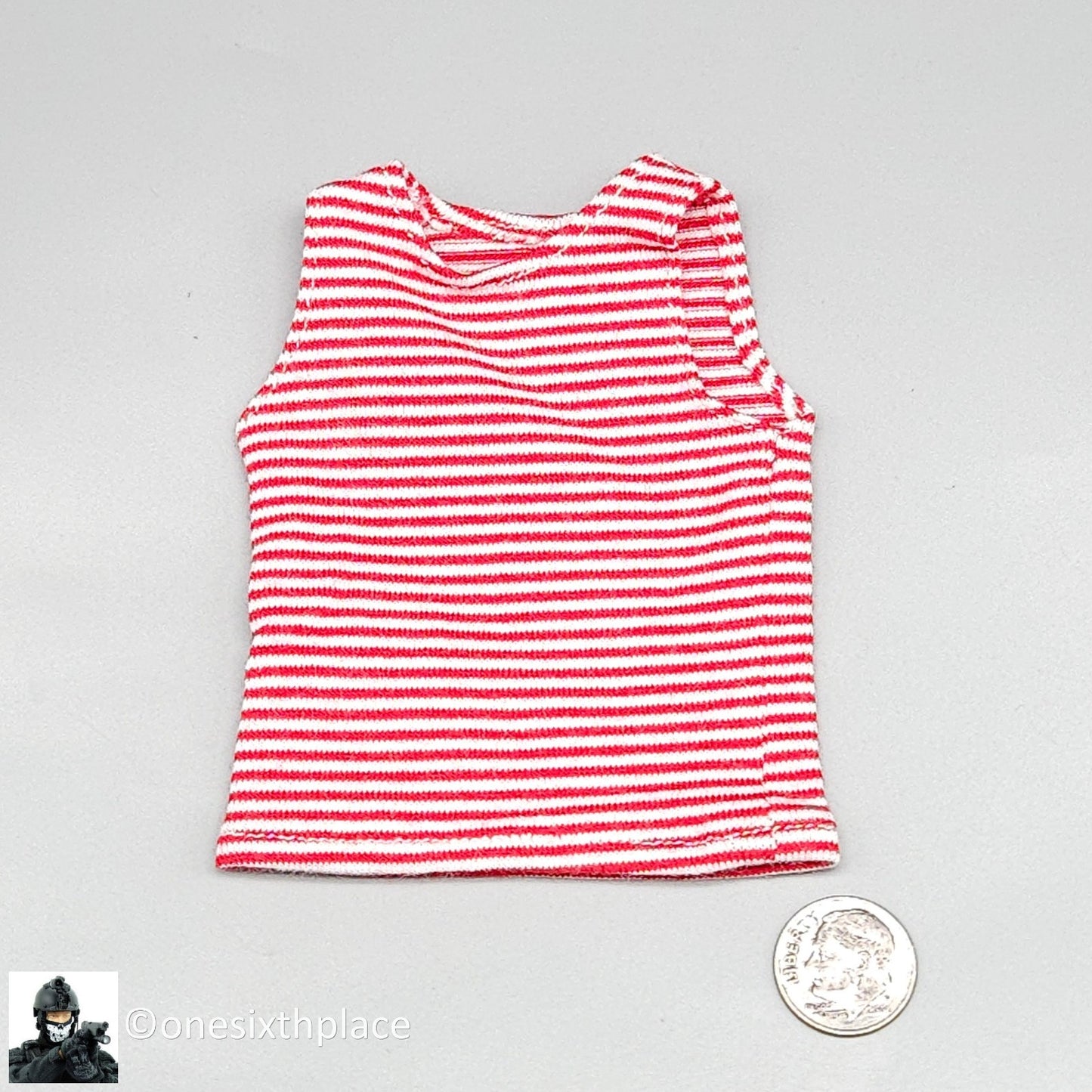 1:6 DamToys Russian Spetsnaz Vityaz Red Striped T-Shirt for 12" Figures