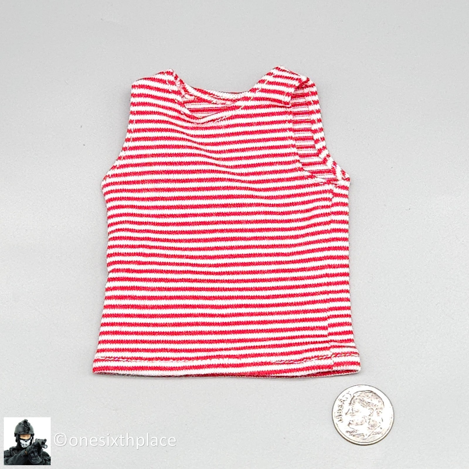 1:6 DamToys Russian Spetsnaz Vityaz Red Striped T-Shirt for 12" Figures