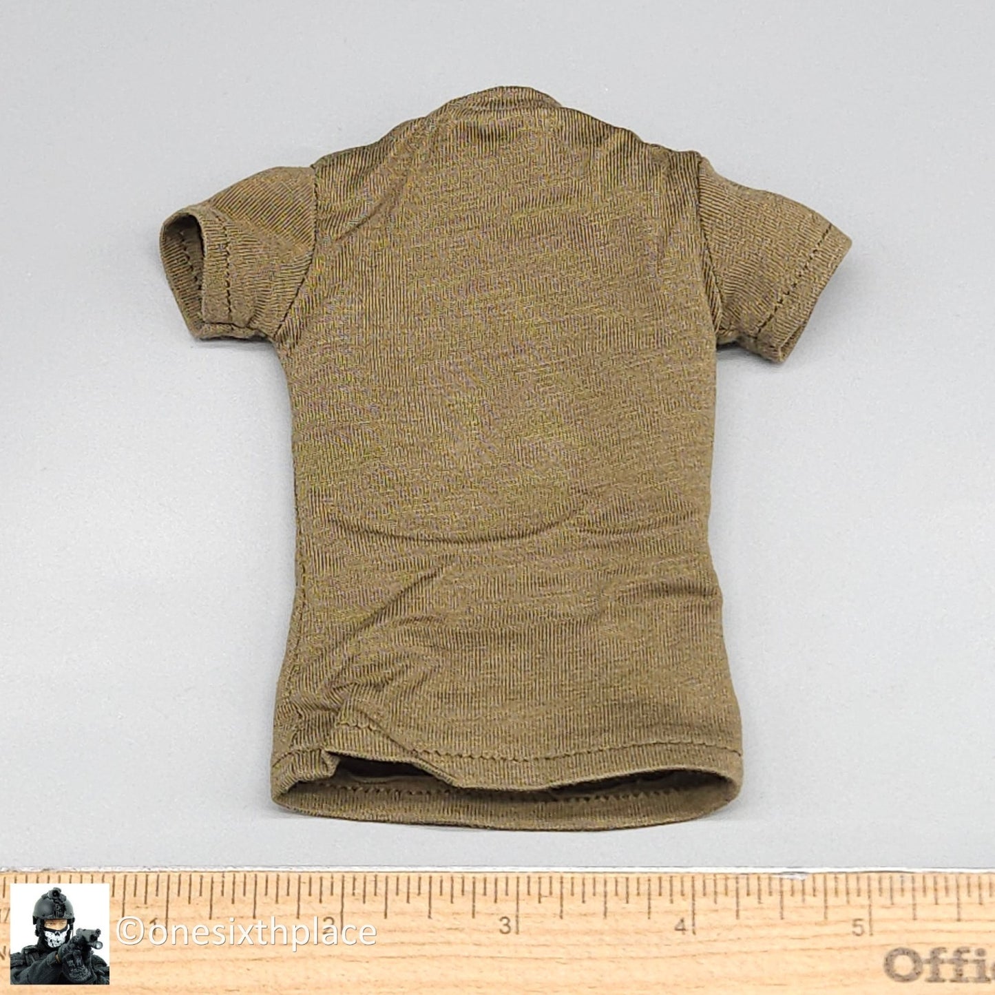 1:6 Scale DiD WWII US 2nd Ranger Battalion Medic Wade Green T-Shirt 12" Figures