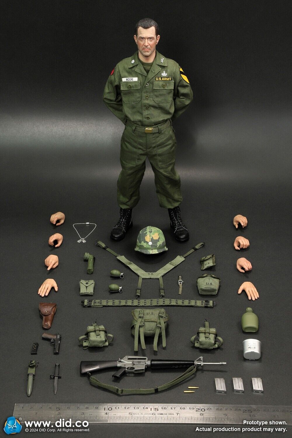 1:6 scale DiD Vietnam War US Army Lt Col Moore M56 First Aid Pouch