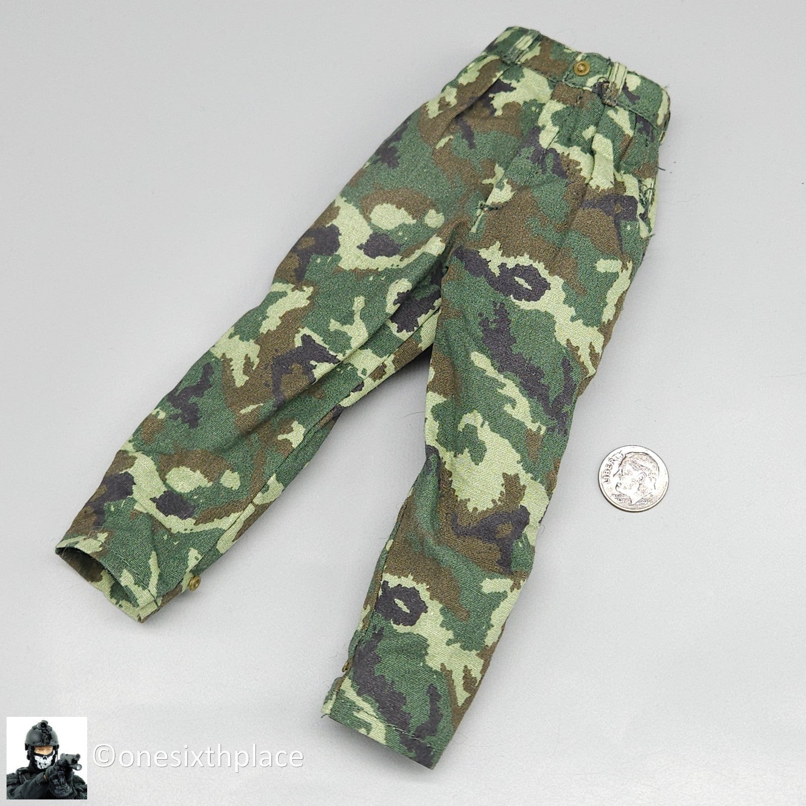 1:6 scale DiD Chinese PAP Rescue Team Digital Camo Pants for 12" Figures