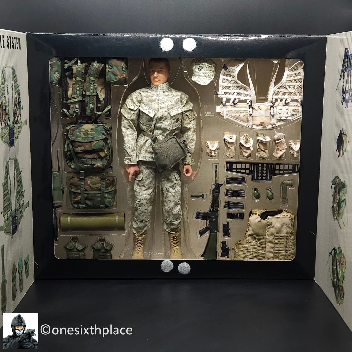 1:6 scale Dragon US Marine Corps MEU Long Range Patrol Desert MARPAT 12" Figure