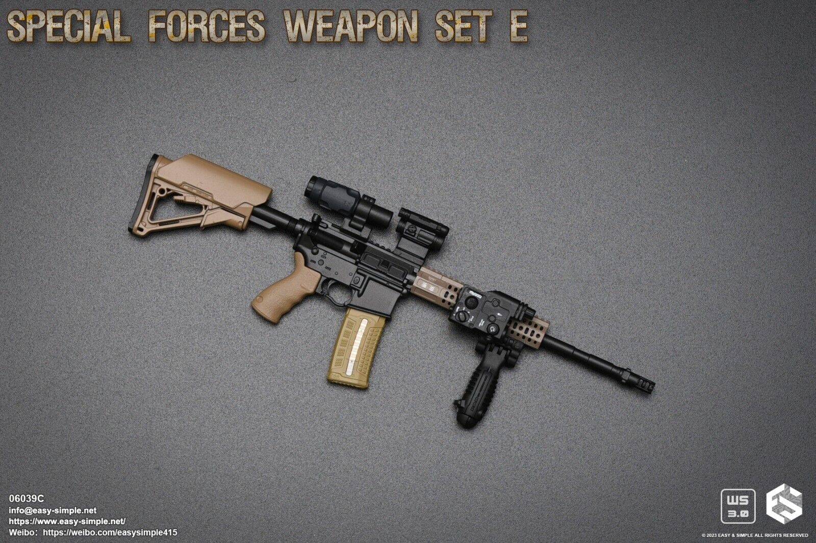 1:6 scale Easy & Simple Special Forces Weapon Set E for 12" Figures 06039C