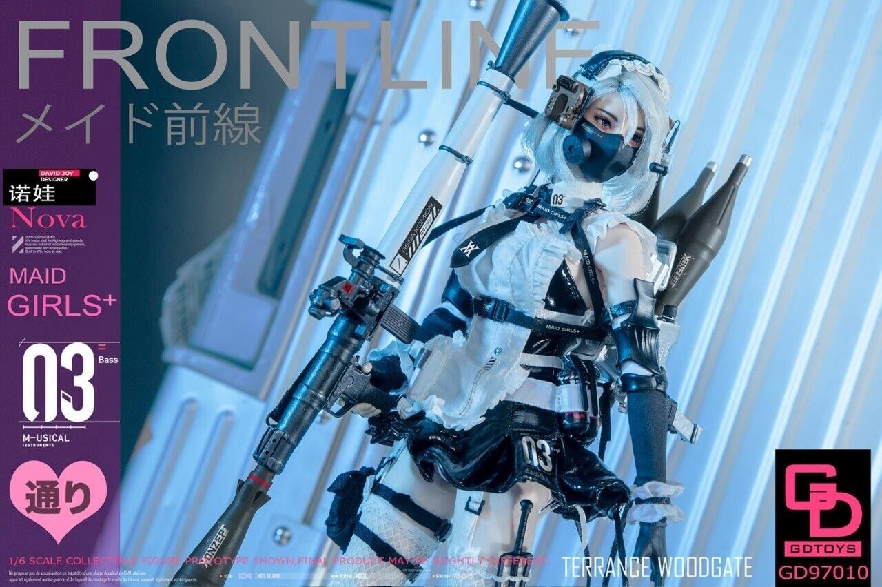 1:6 scale GD TOYS Frontline Maid Girls 3 Nova 12" Female Figure GD-97010