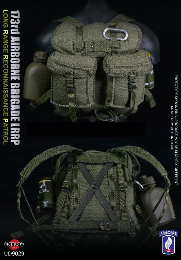 1:6 Ujindou Vietnam 173rd Airborne LRRP ARVN Rucksack Backpack for 12" Figures