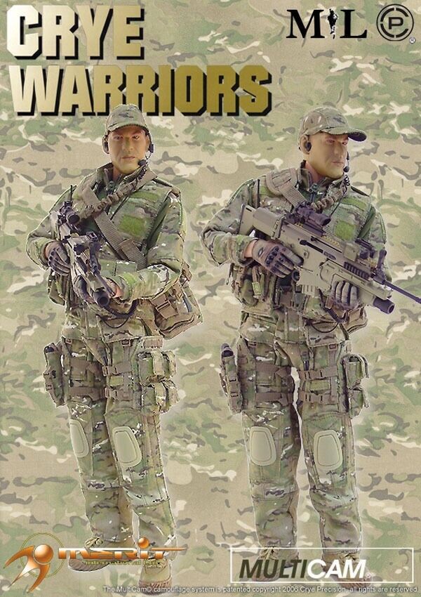 1:6 scale MiL Crye Warriors Spanky Body w/ Head and Gloves READ NOTES 12" Figure