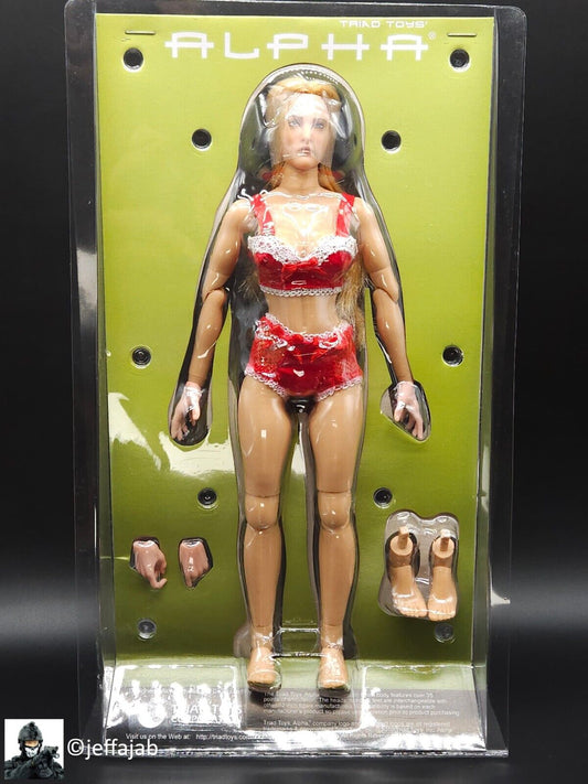 1:6 Triad Toys Alpha Caucasian Body w/ Blond Hair Head Sculpt for 12" Figures