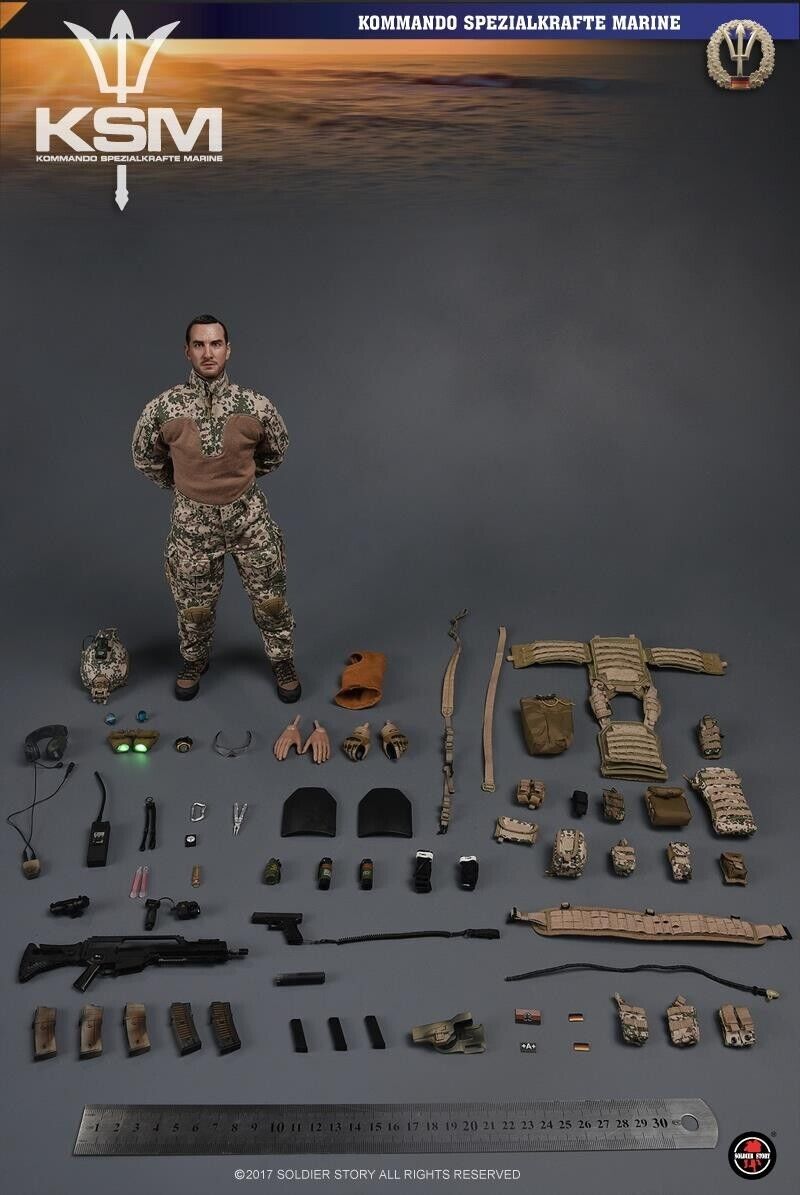 1:6 scale Soldier Story German KSM VBSS GTX Boots (Foot Type) for 12" Figures