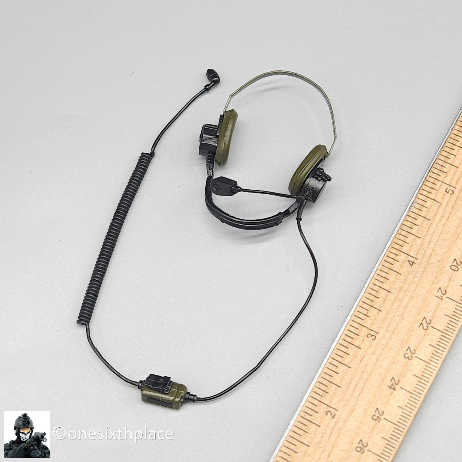 1:6 scale BBI British Royal Marines Allen Radio Headset for 12" Figures